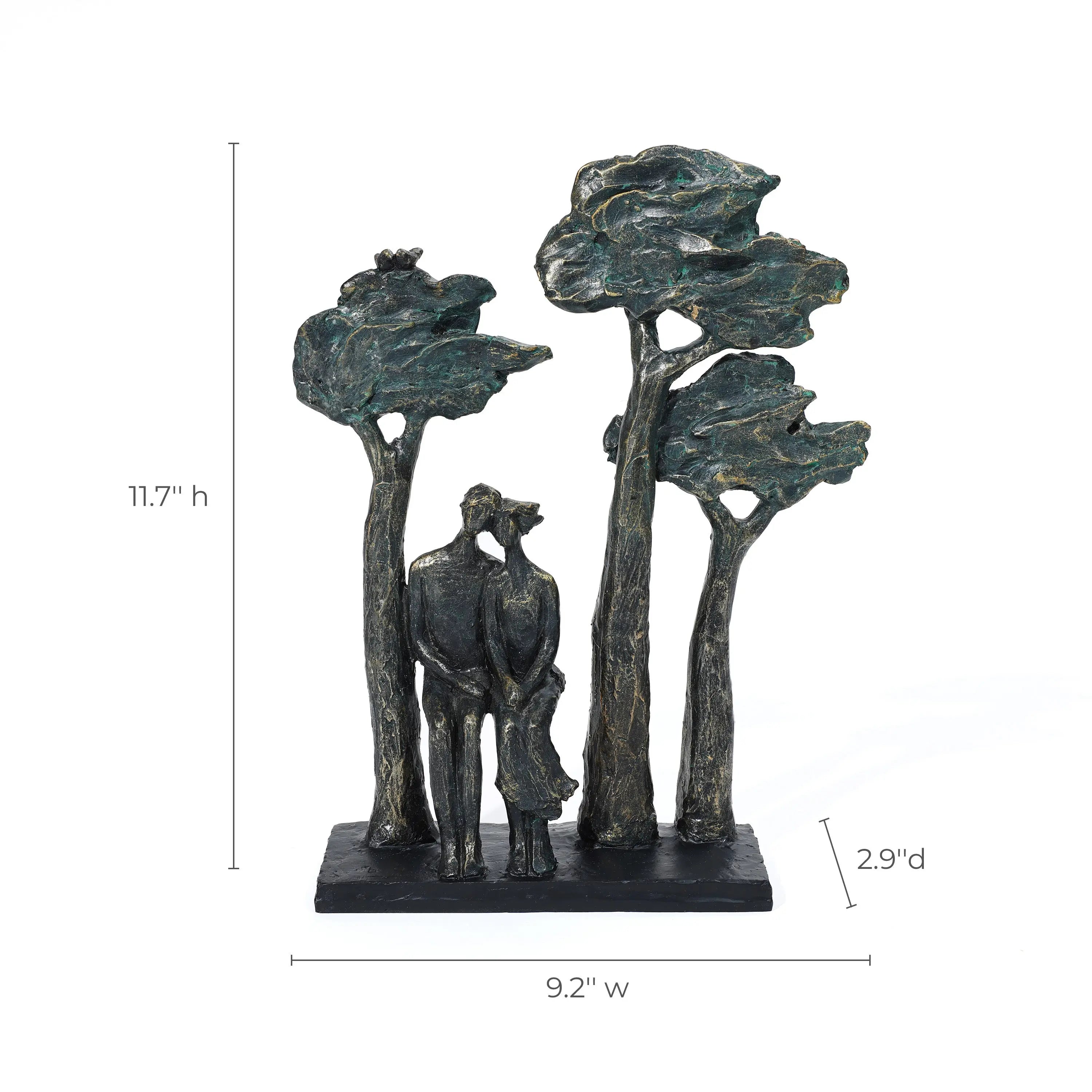 Lovers siting decorative sculpture - LuxenHome