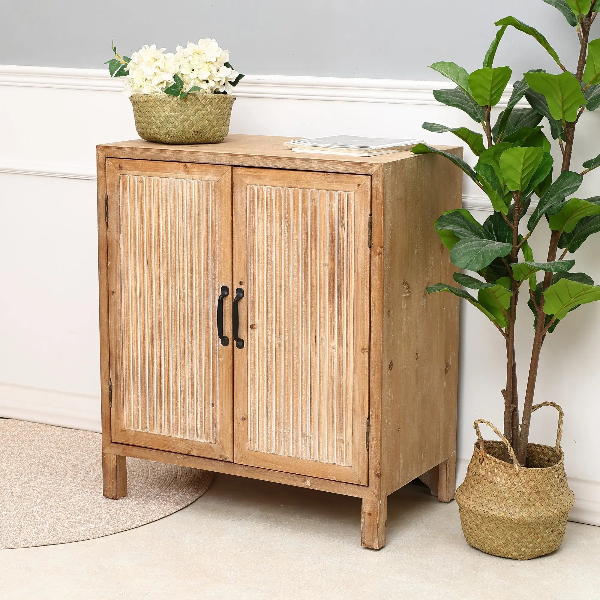 This-cabinet-is-classic-with-natural-wood-finish-and-magnetic-door