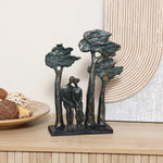 Lovers siting decorative sculpture - LuxenHome
