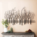 contemporary-style-matte-black-with-white-accents-metal-wall-decor 