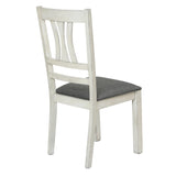 Modern Distressed Dining Chair, Set of 2 - LuxenHome