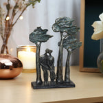 Lovers siting decorative sculpture - LuxenHome
