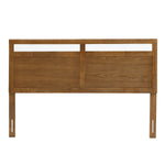 George free-standing walnut finish headboard, queen - LuxenHome