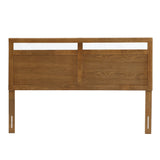 George free-standing walnut finish headboard, queen - LuxenHome
