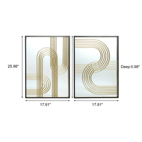 Spectra wall mirror, set of 2