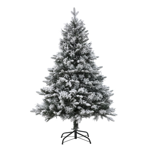 5ft Pre-Lit LED Artificial Flocked Full Fir Christmas Tree