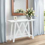 Farmhouse White 48" W Console and Entry Table - LuxenHome