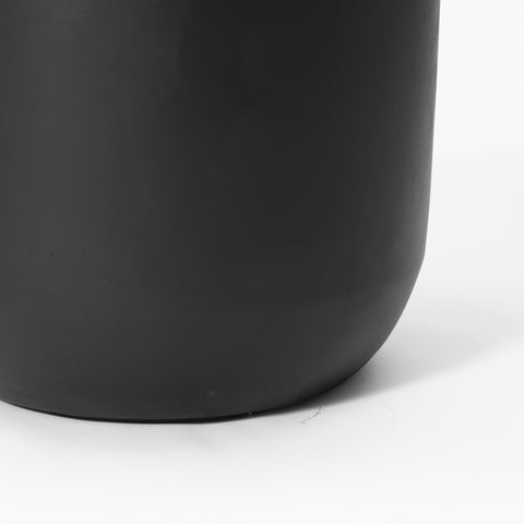 Essentia cylinder indoor/outdoor planter, black