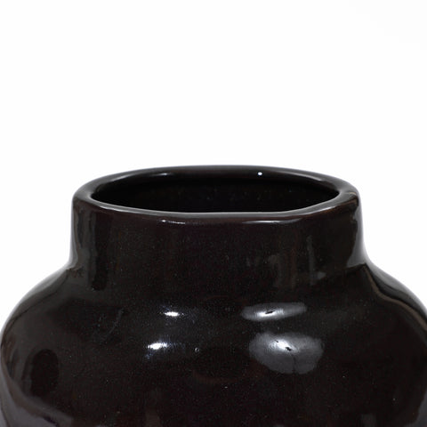 Magma stoneware vase, 11.8" h