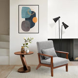 Josef accent chair, light gray