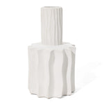 fluted-body-and-narrow-neck-stoneware-vase