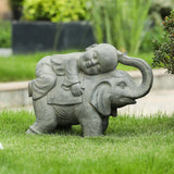 Novice buddhism monk statue - LuxenHome
