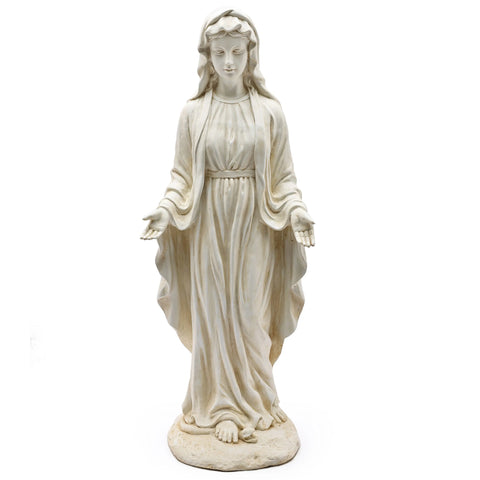 Grace series garden statue, Virgin Mary, ivory