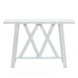 Farmhouse White 48" W Console and Entry Table - LuxenHome