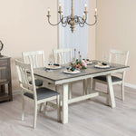 Modern Distressed Dining Chair, Set of 2 - LuxenHome