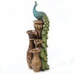 peacock-and-urns-resin-outdoor-fountain