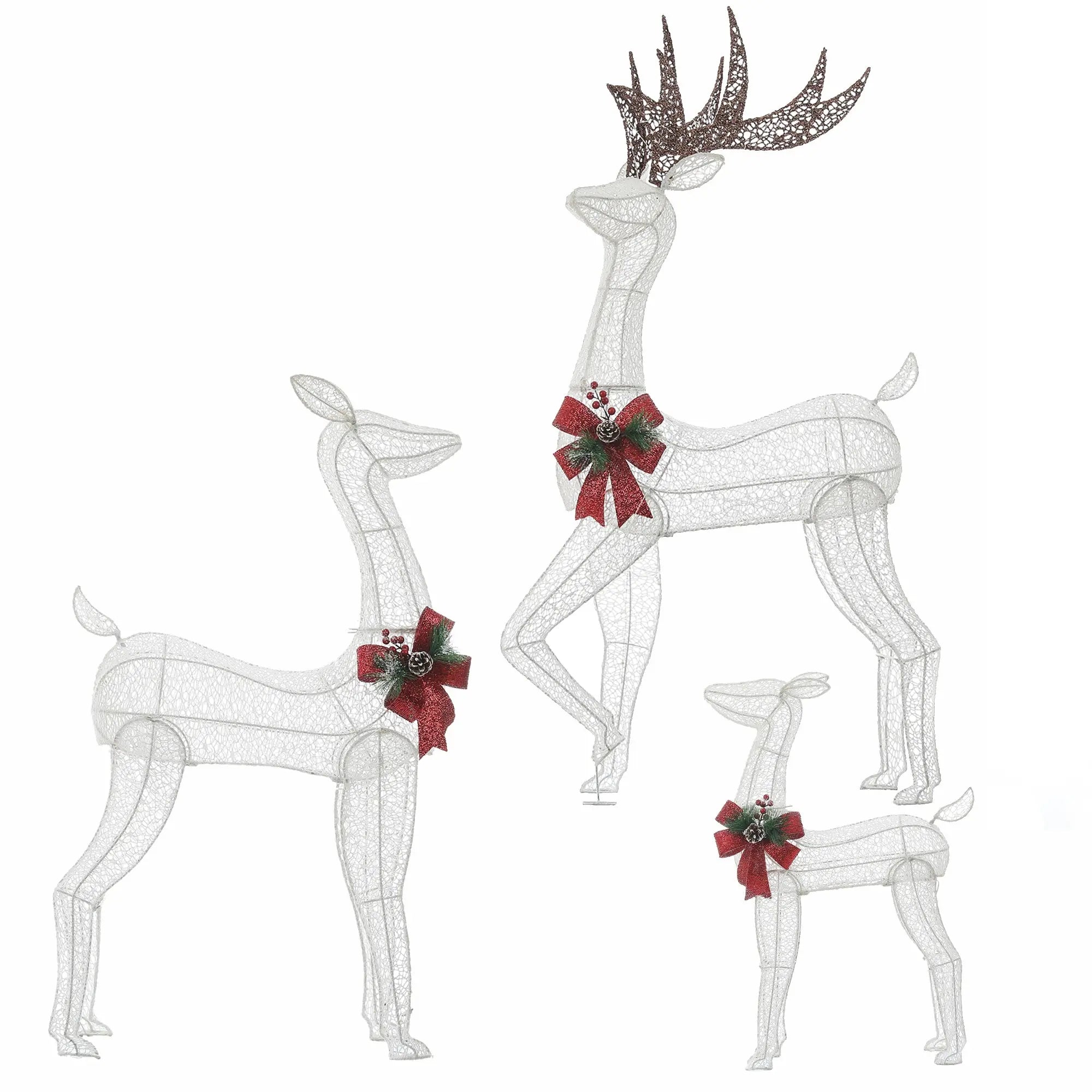beautiful-Christmas-lighted-deer-family-set-decorations