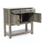 Lindsy console table with storage units - LuxenHome