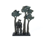 Lovers siting decorative sculpture - LuxenHome