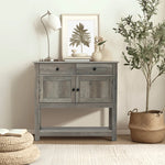Lindsy console table with storage units - LuxenHome