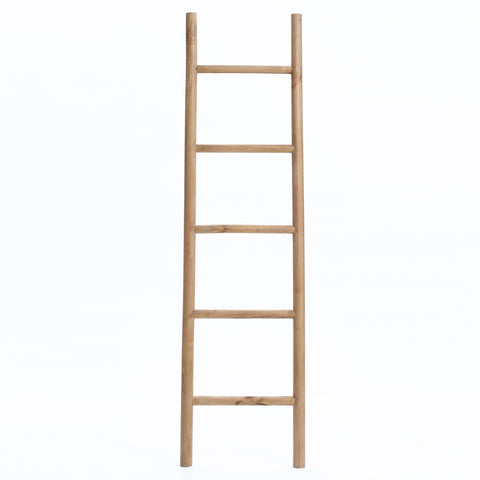 Natural Wood 5-Ft Blanket Ladder
