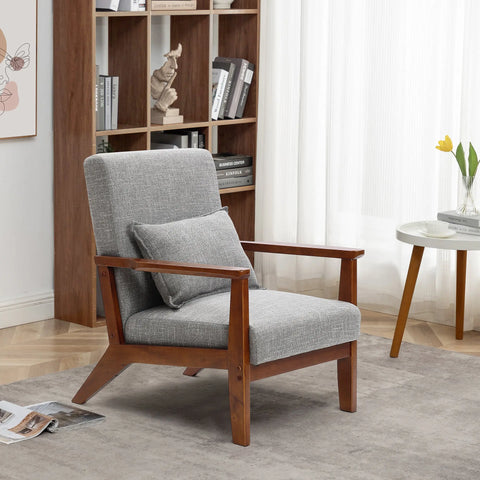 Josef accent chair, light gray