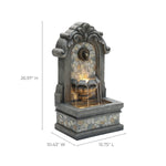 measurements-for-classic-wall-freestanding-fountain-with-lights 