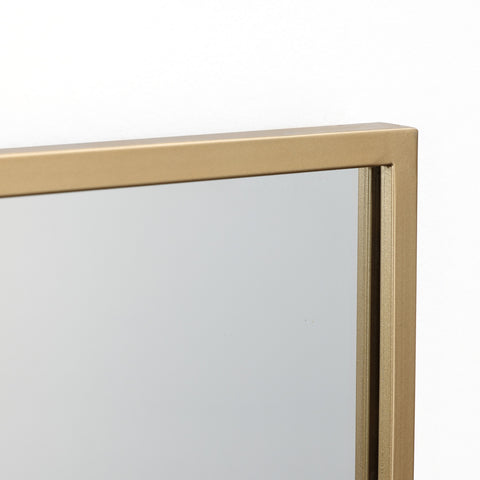 Cityscape Gold Frame Rectangular Wall Mirror