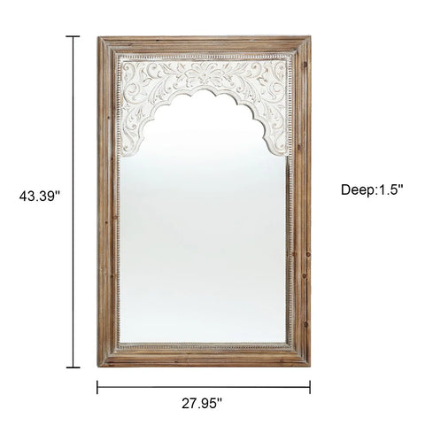 Margaret wall mirror, wood-framed