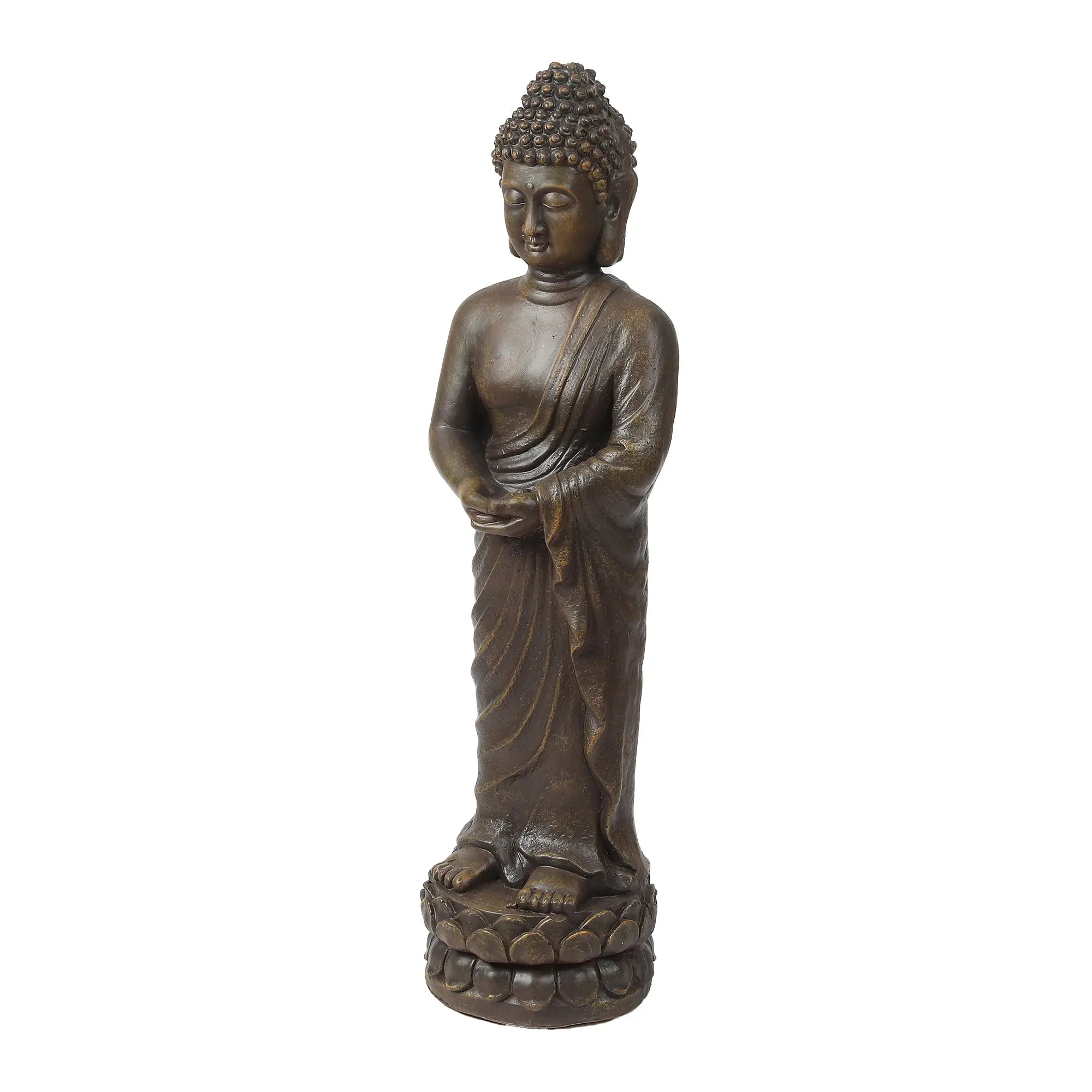 Buddha-standing-on-a-lotus-leaf-by