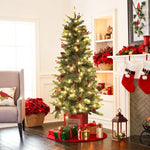 put-this-lighted-christmas-holiday-rustic-red-lantern-beside-the-christmas-tree