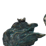 Lovers siting decorative sculpture - LuxenHome