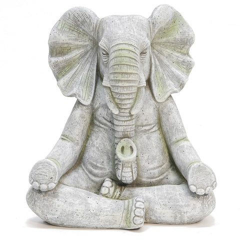 Bodhi buddhism statue, meditating elephant