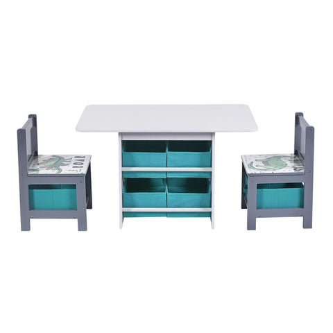 Kids Art Play Activity Table, Blue & Gray