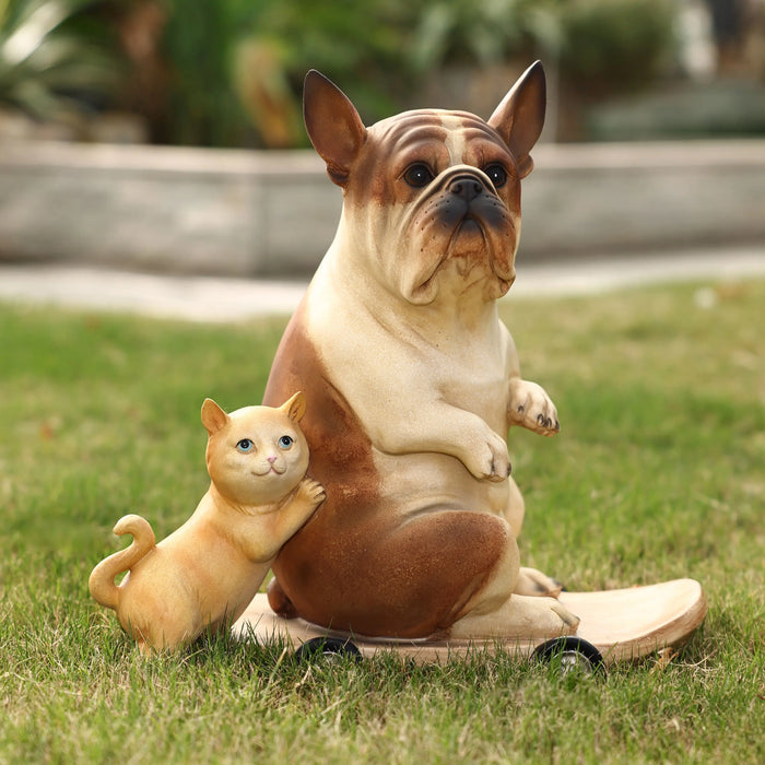 DOG TOWN BULLDOG DESIGN デッドストック新品未使用 Kitten and Dog with Skateboard Statue – LuxenHome