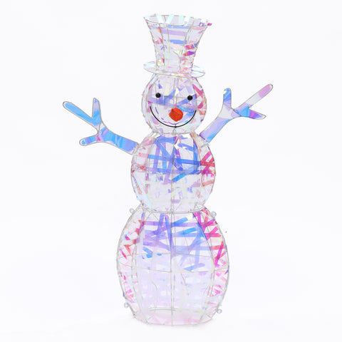 Magical Snowman Lighted LED Winter Holiday Yard Decoration