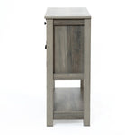 Lindsy console table with storage units - LuxenHome