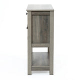 Lindsy console table with storage units - LuxenHome