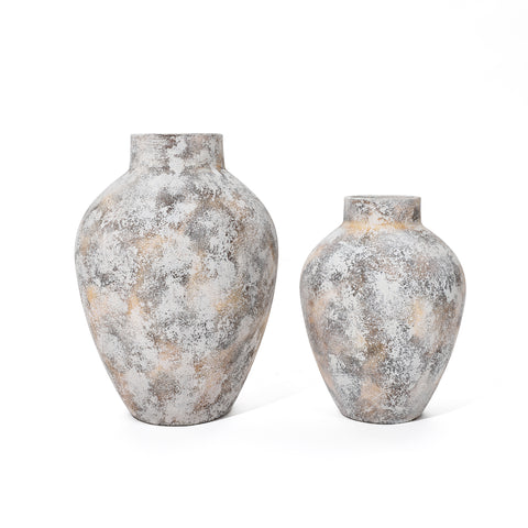 Venus stoneware vase, 15.2" h