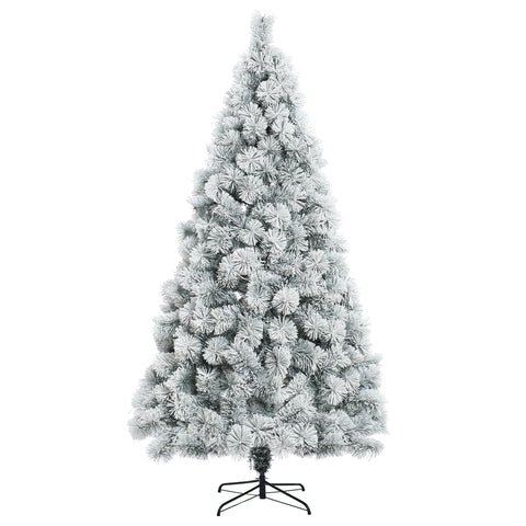 7.7Ft Full Artificial Snow-Flocked Christmas Tree