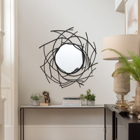 Nest wall mirror, metal framed