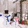 charming-outdoor-snowman-family-Christmas-decorations-for-holiday-season