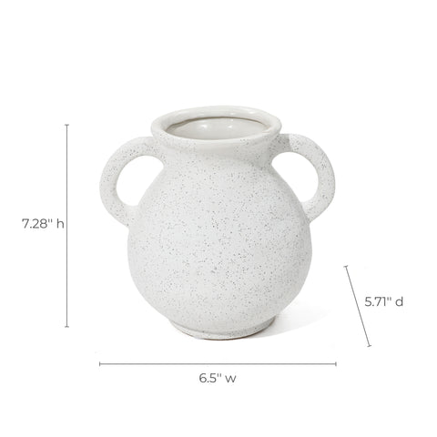 Arwen ceramic tabletop jug with two handles