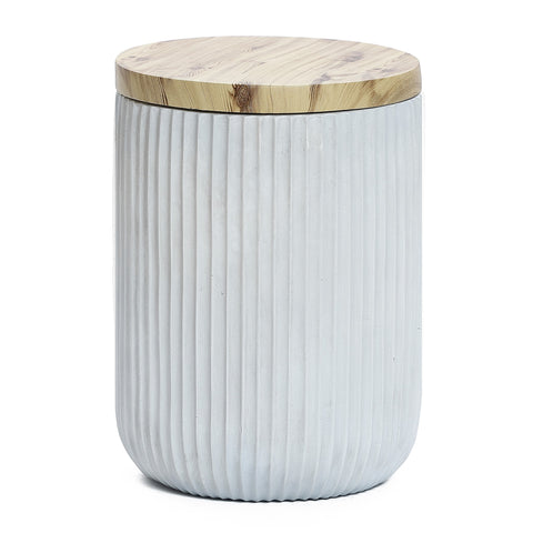 Wood top garden stool side table
