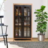 natural-wood-glass-door-accent-curio-cabinet