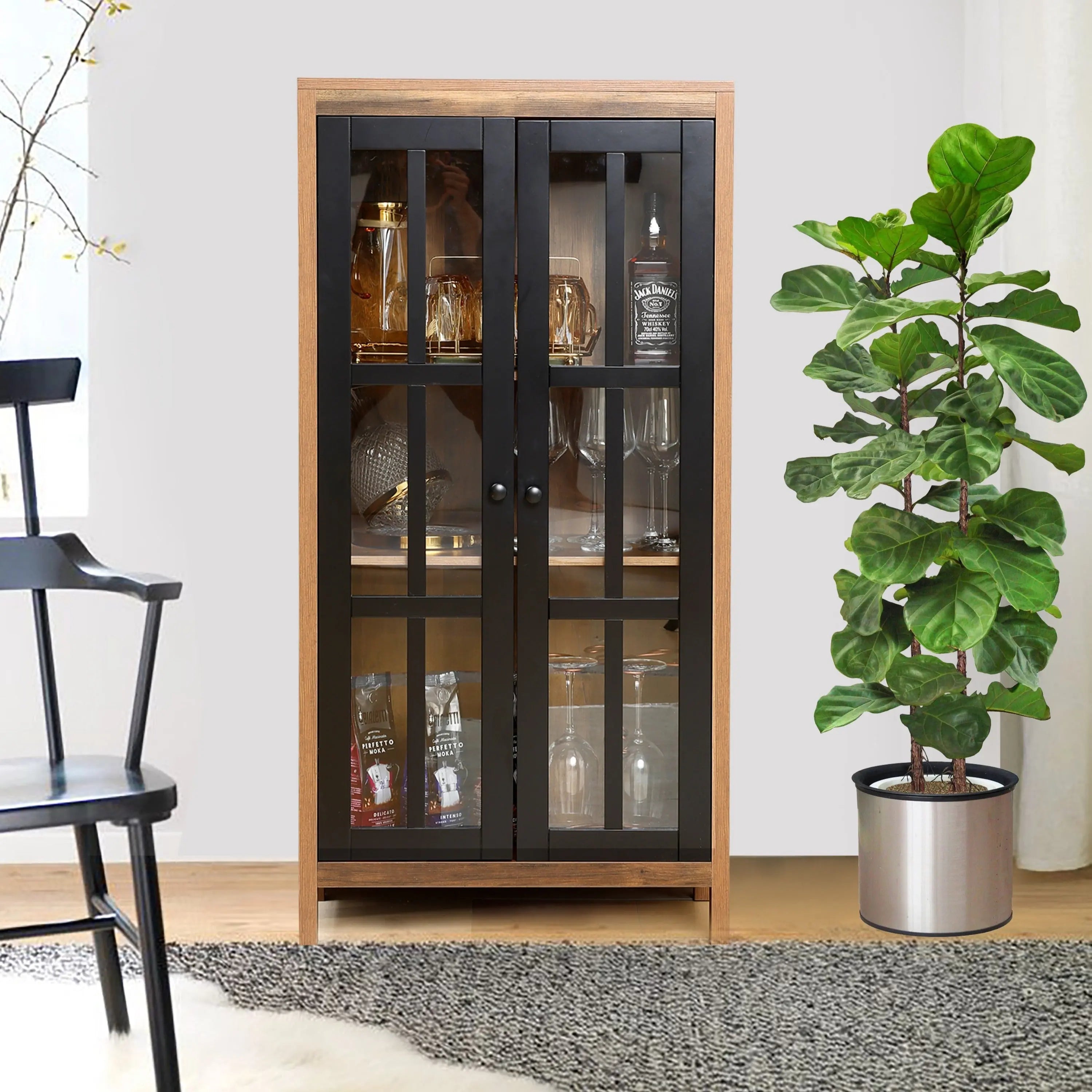 natural-wood-glass-door-accent-curio-cabinet