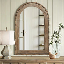arched-wall-mirror-wood-framed
