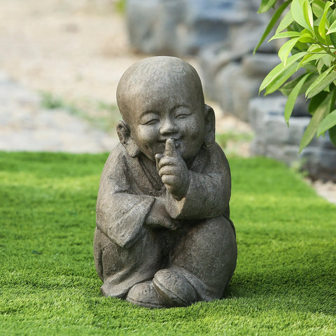 Novice buddhism monk statue