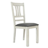 Modern Distressed Dining Chair, Set of 2 - LuxenHome
