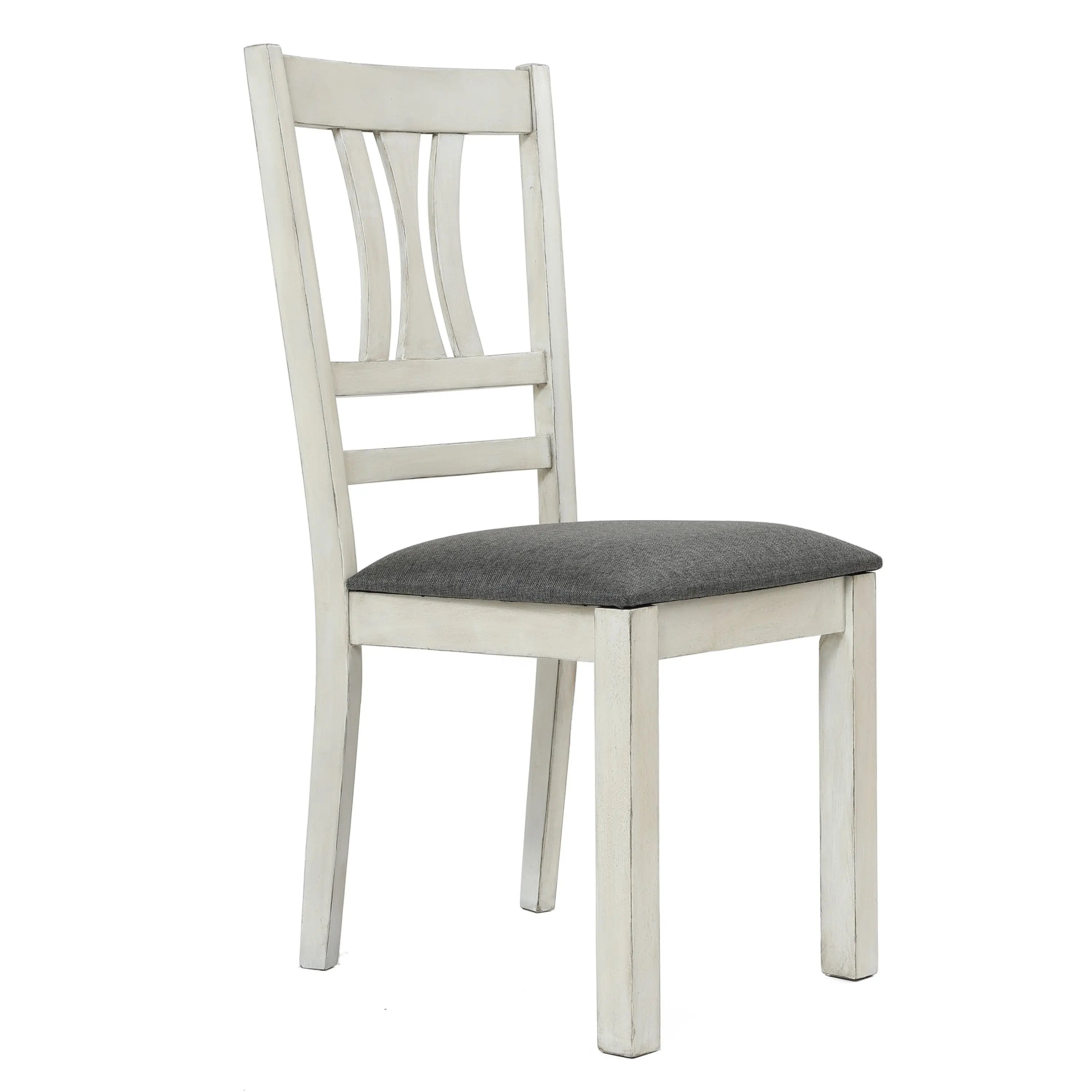 Modern Distressed Dining Chair, Set of 2 - LuxenHome